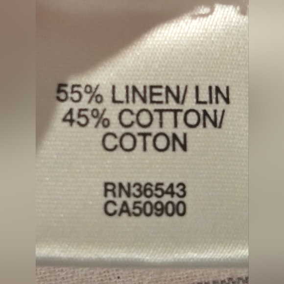 NWOT Van Heusen Striped Linen Ruffle Sleeve Top - Picture 8 of 8